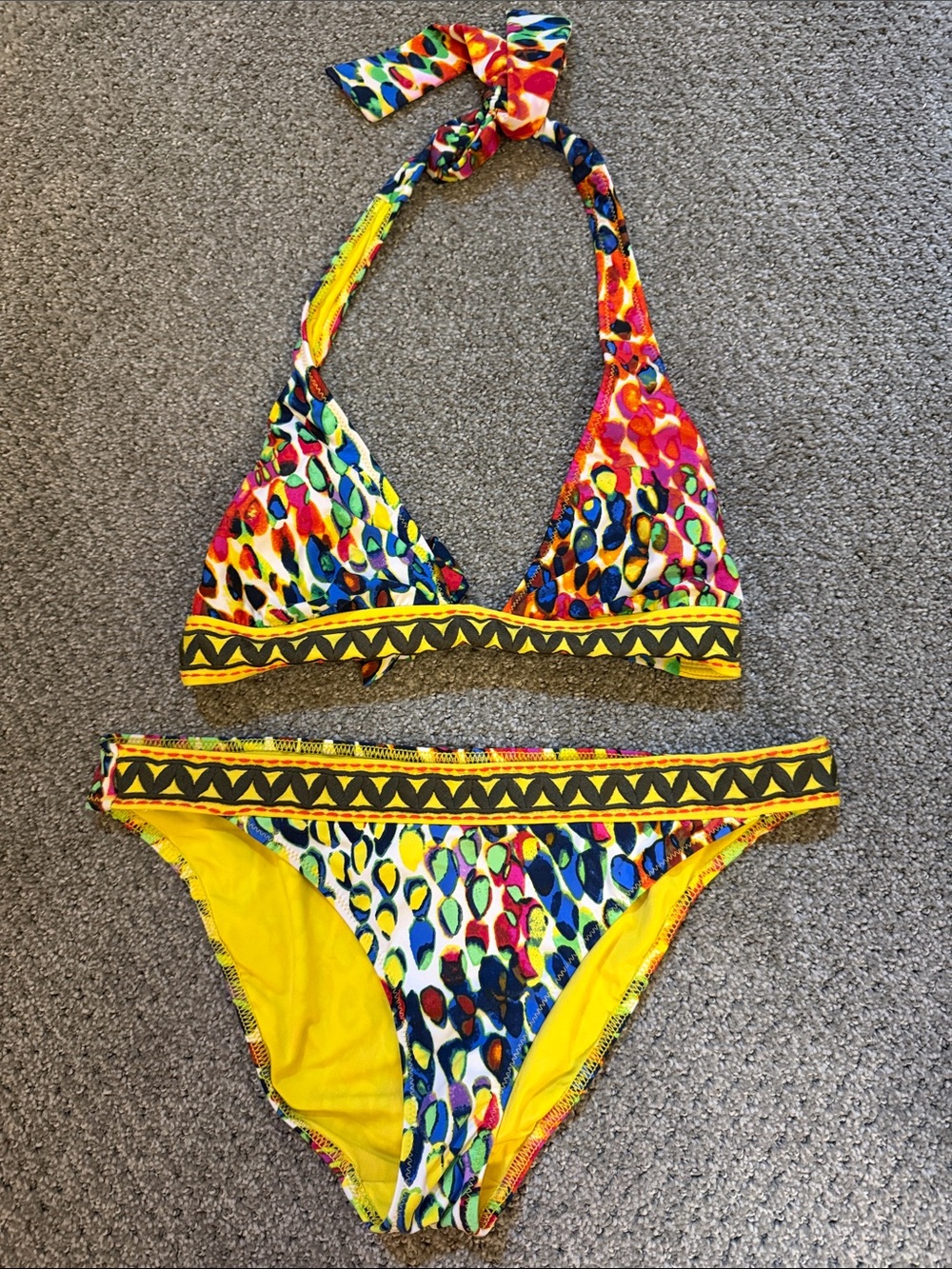 Nanette Lepore Yellow Multicolor Bikini